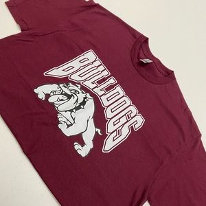 Unisex Bulldog mascot short sleeve tshirt